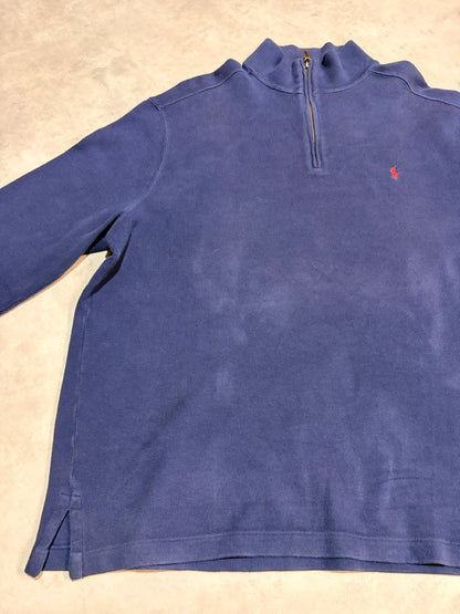 90's~00's POLO BY RALPH LAUREN「北マリアナ諸島製」ハーフジップニット