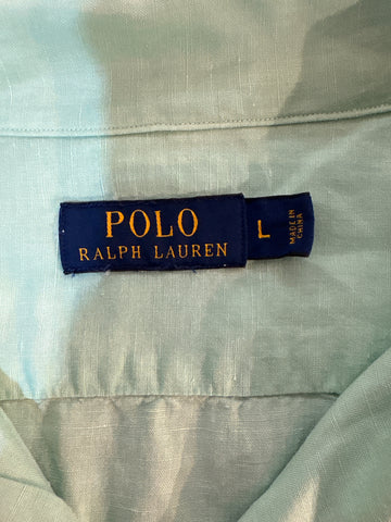 90's Polo Ralph Lauren「リネンシルク」オープンカラーシャツ