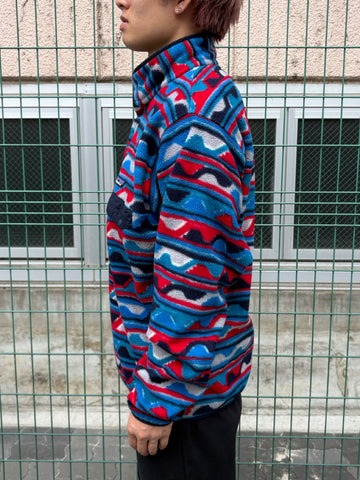 10's PATAGONIA Synchilla Snap-T「デルタ柄」フリースプルオーバー