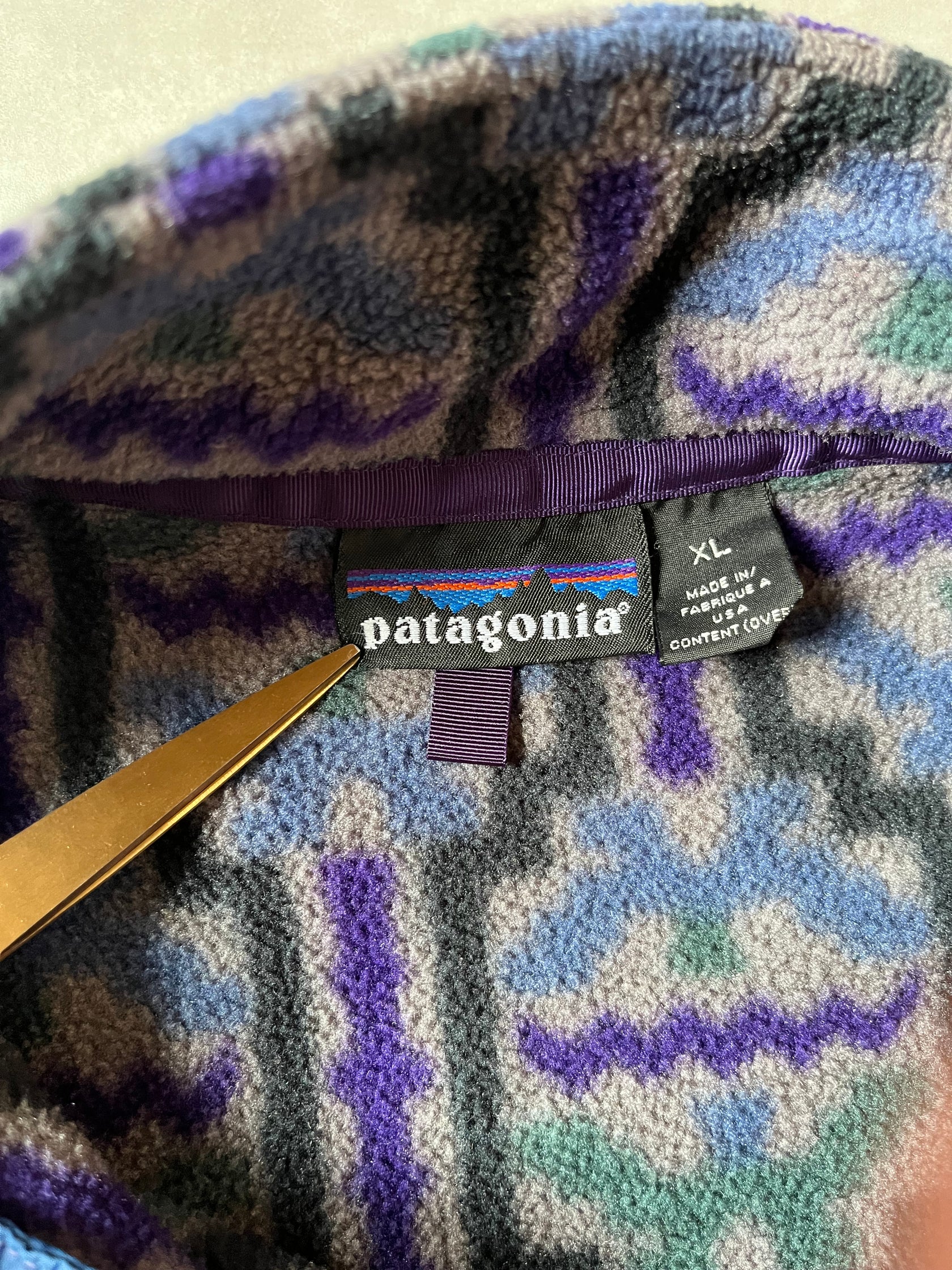90’s PATAGONIA 「Synchilla Snap-T」フリースプルオーバー　USA製