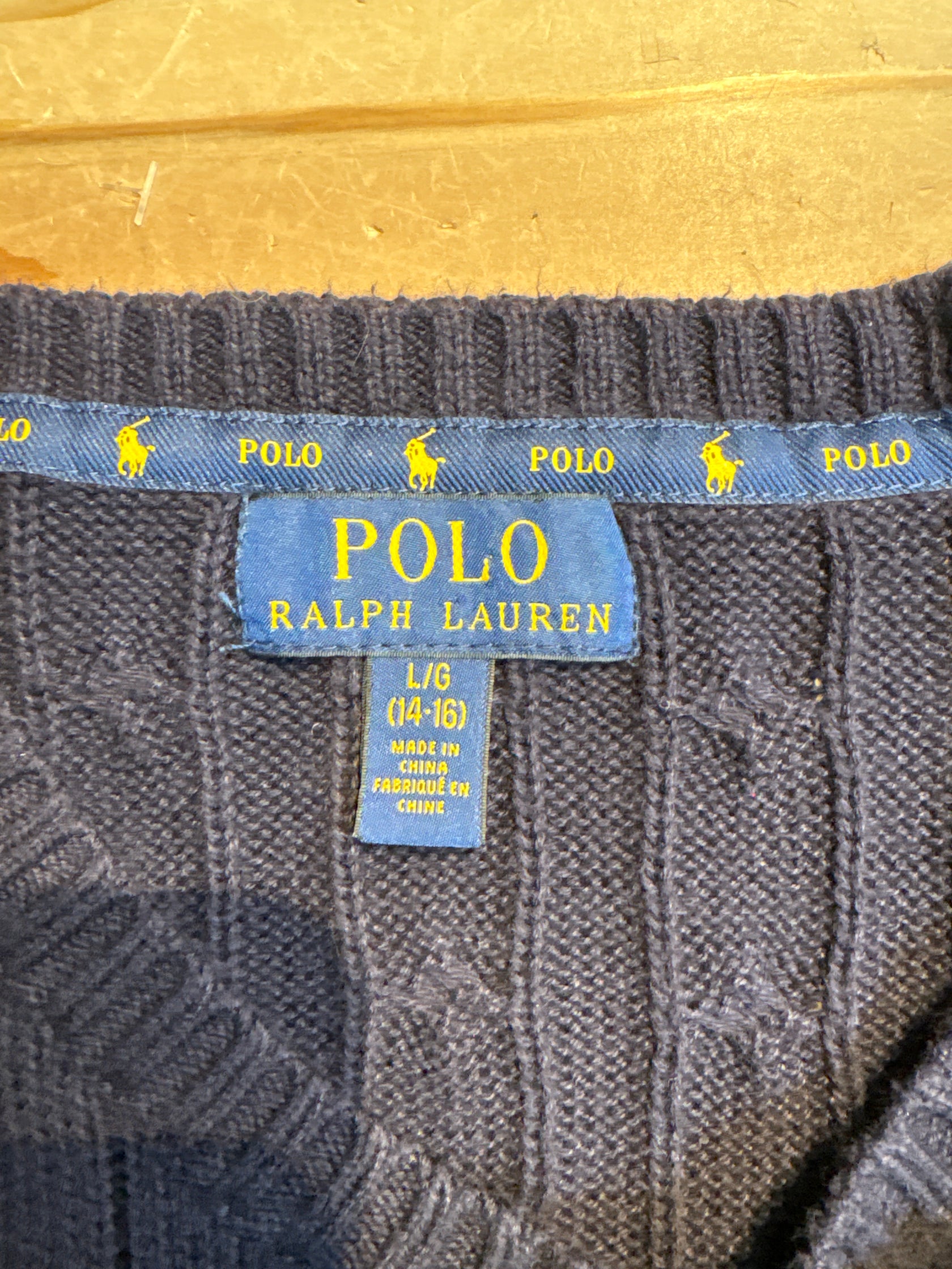 10's「Ralph Lauren」ケーブルニット