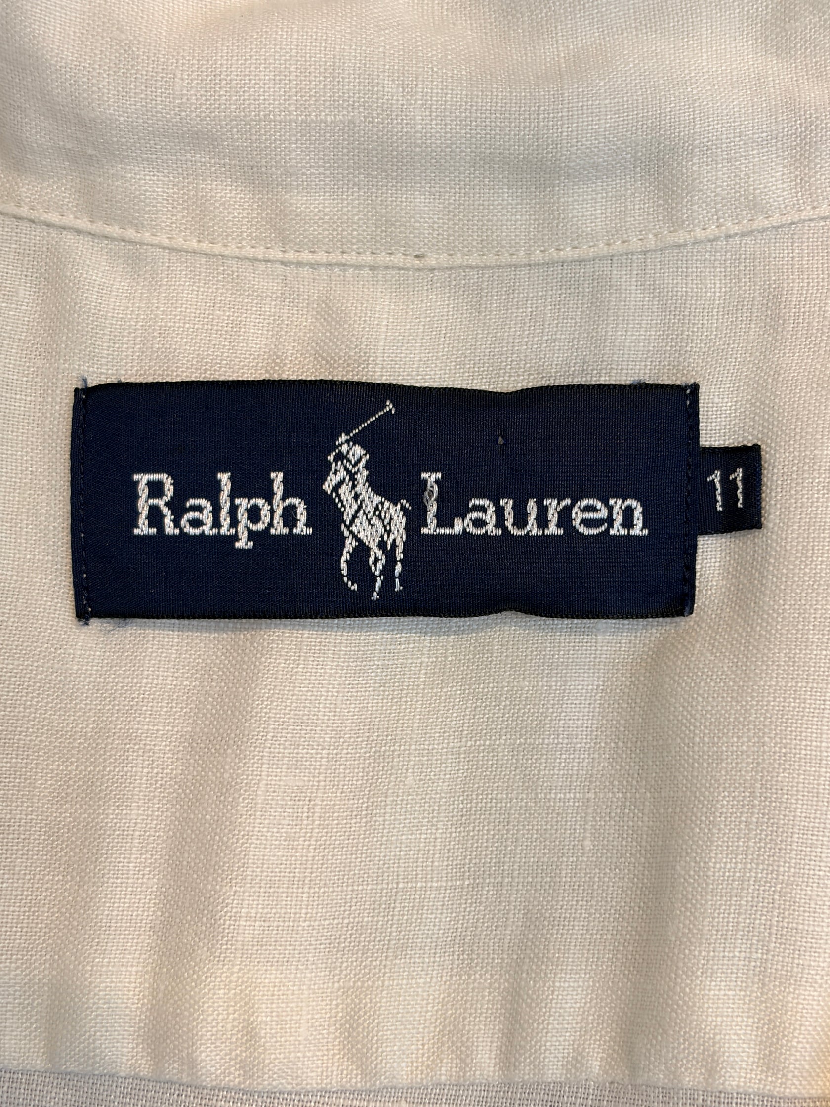 90's Ralph Lauren「IMPACT21 日本企画」リネン半袖シャツ