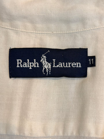 90's Ralph Lauren「IMPACT21 日本企画」リネン半袖シャツ