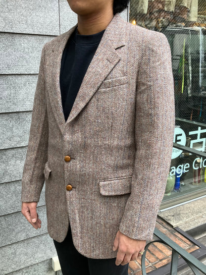 80's「Harris Tweed」USA製 ヘリンボーンジャケット