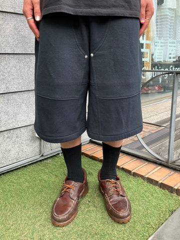 REMAKE  SWEATS DOUBLE KNEE SHORTS