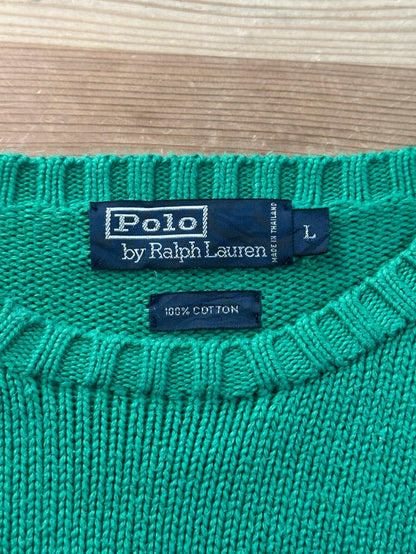 90's RALPH LAUREN ワンポイントニット　