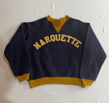 40's~50's 「MARQUETTE 」カレッジウールスウェット