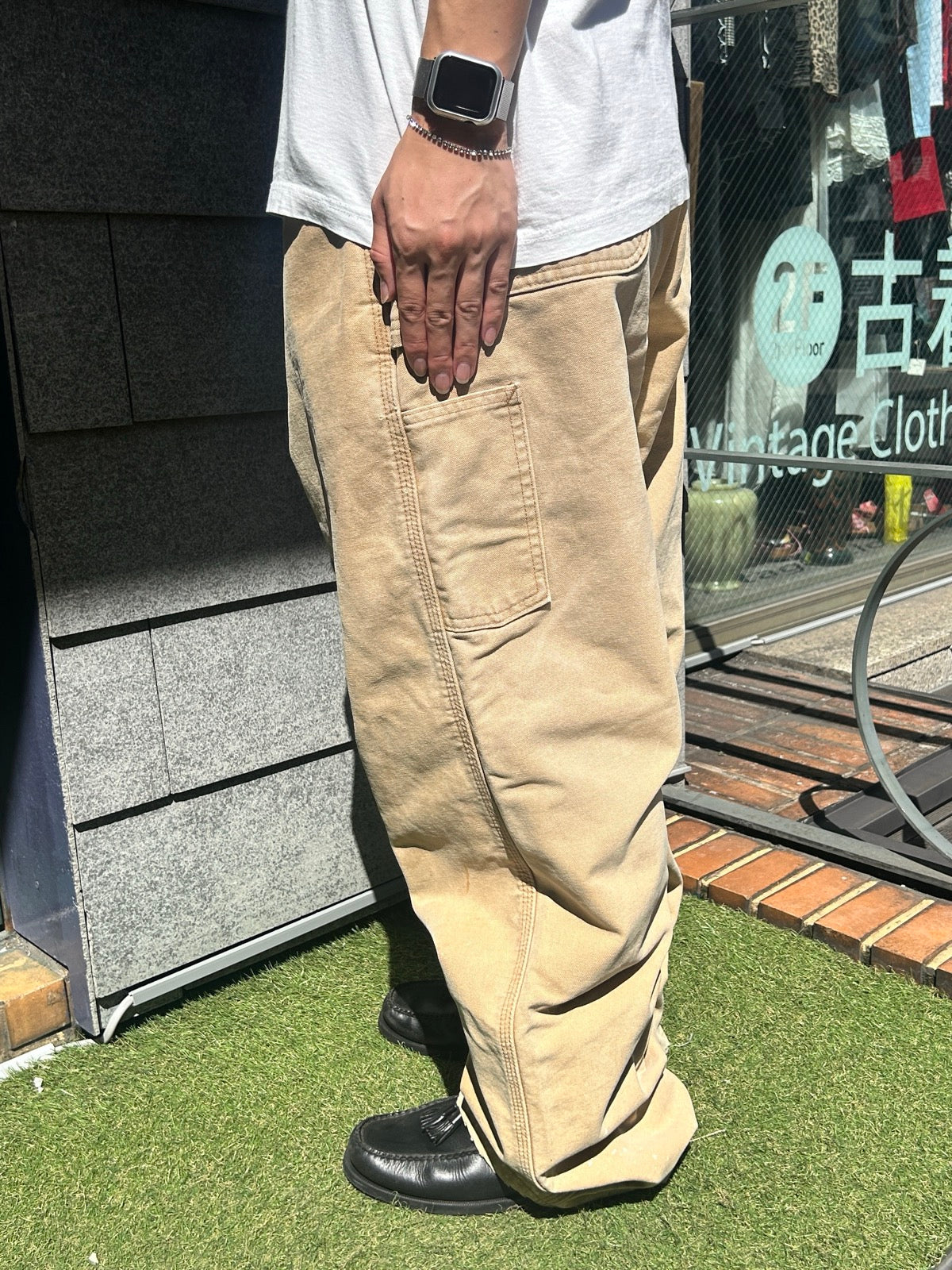 90s Carhartt「フランネルライナー付き」USA製 ペインターパンツ