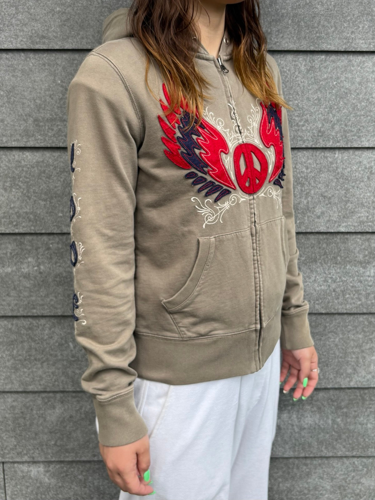 00's「Lucky Brand」ジップアップパーカー