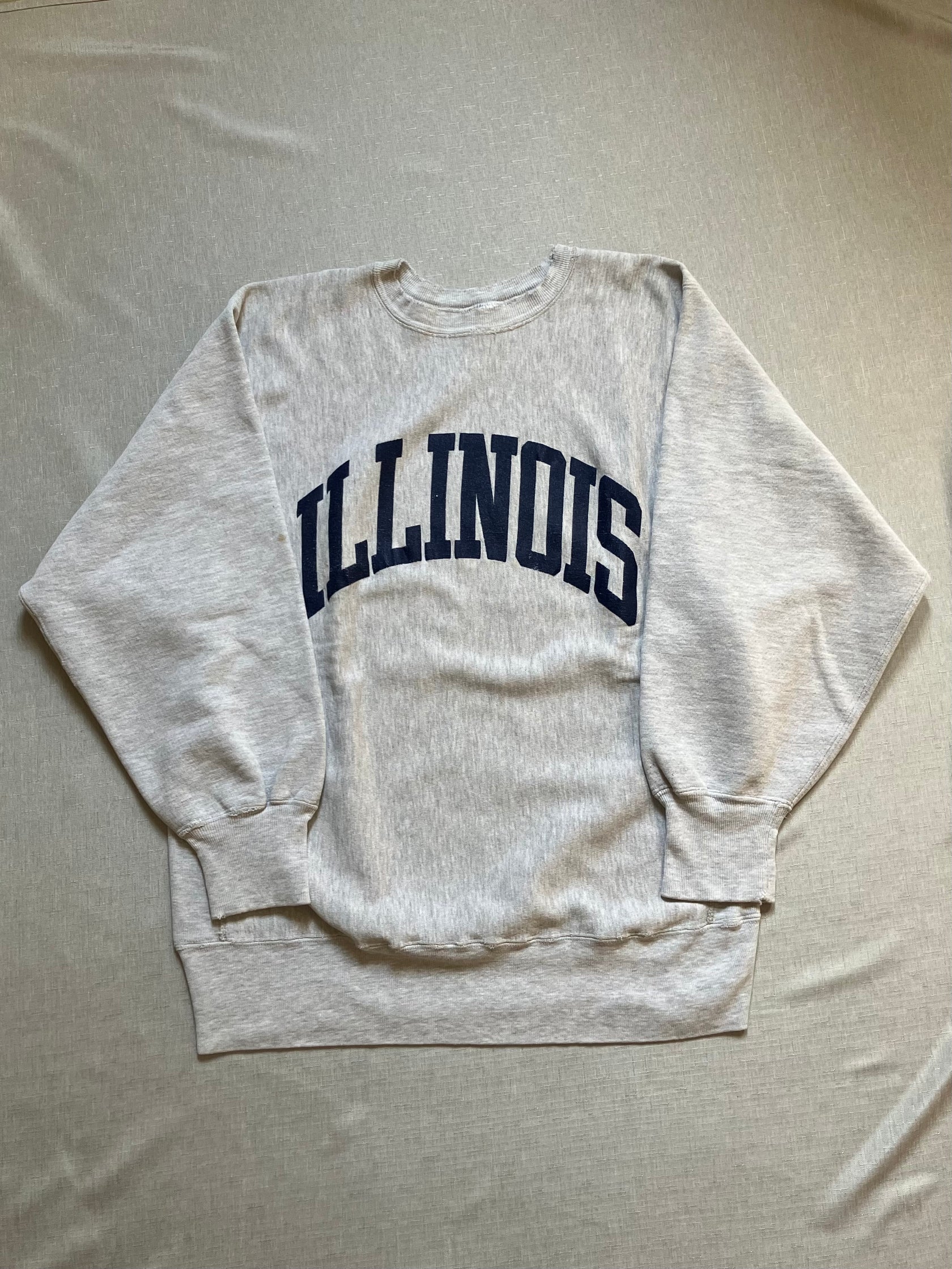 90's CHAMPION「ILLINOIS」Reverse Weave USA製 カレッジスウェット