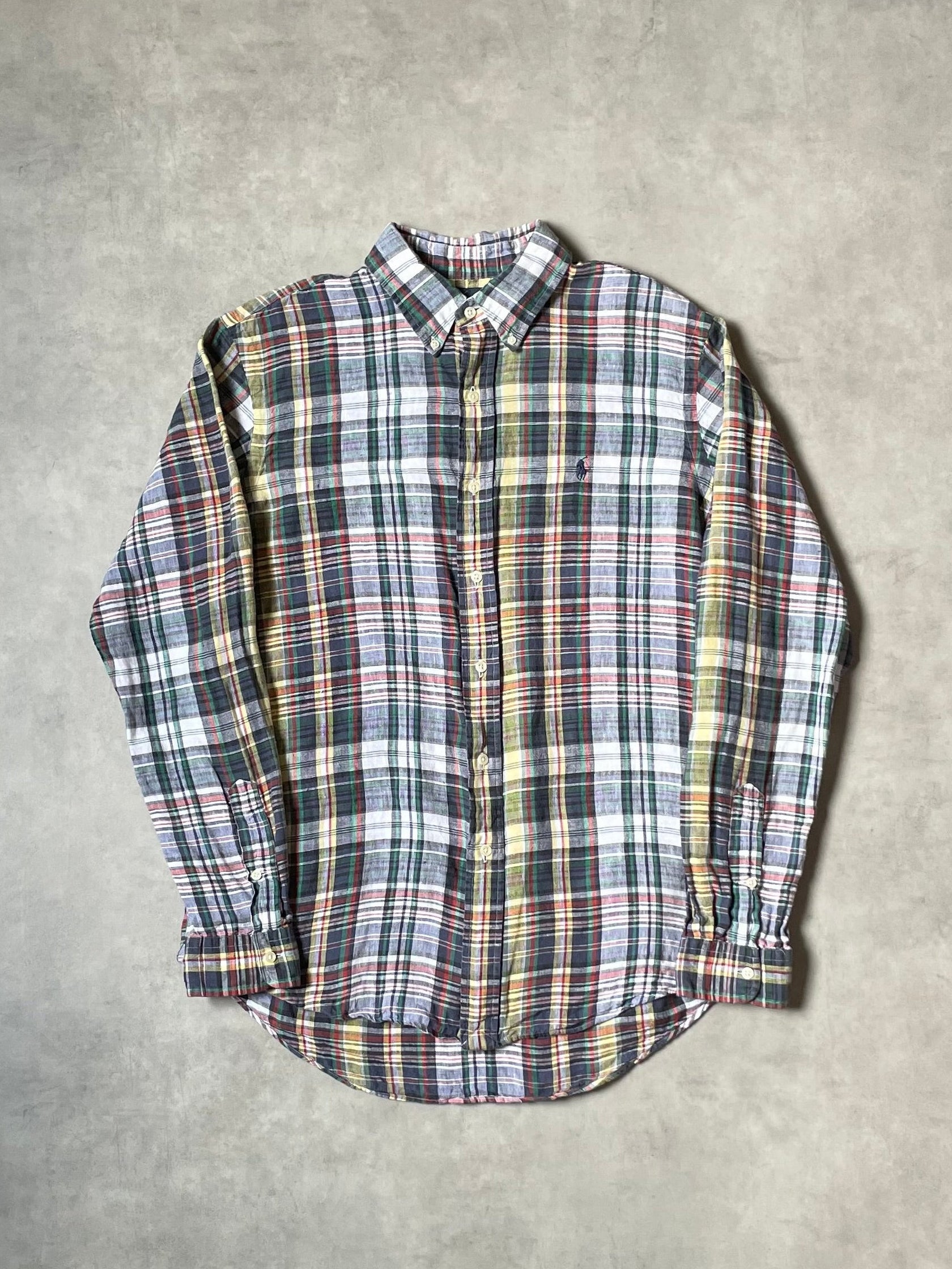 00's RALPH LAUREN「CUSTOM FIT」長袖チェックシャツ