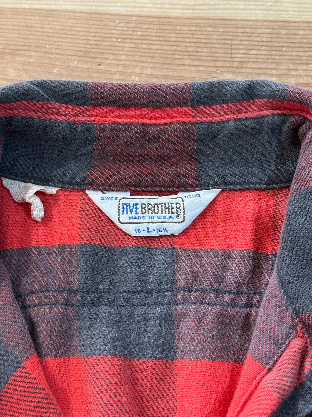 70~80's FIVE BROTHER USA製 バッファローチェックシャツ