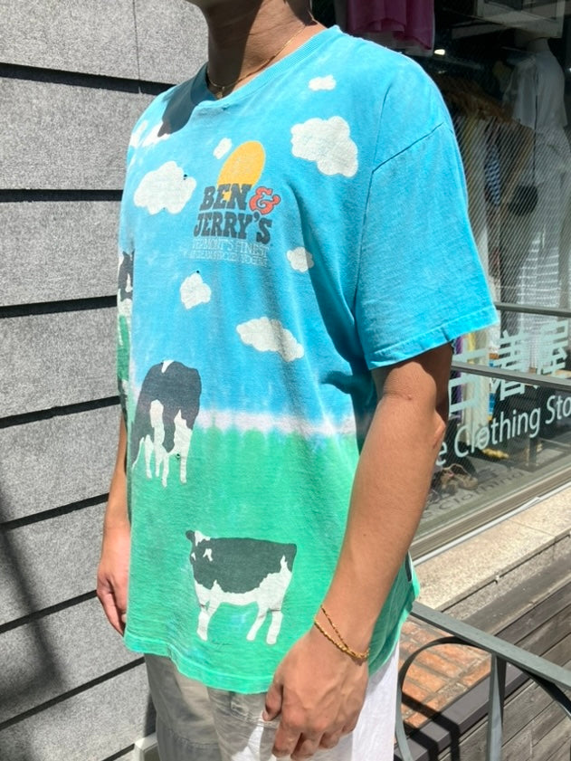 00's「Ben & Jerry’s」USA製 総柄Tシャツ