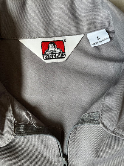 90's BEN DAVIS USA製 ハーフジップワークシャツ