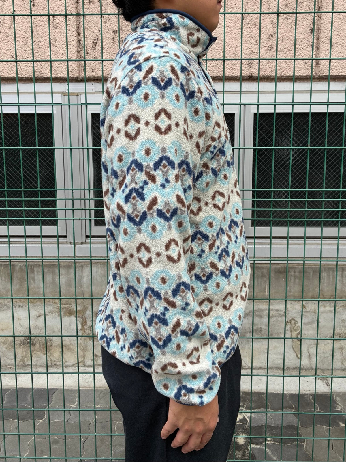 10's PATAGONIA Synchilla Snap-T「ツンドラクラスター柄」フリースプルオーバー