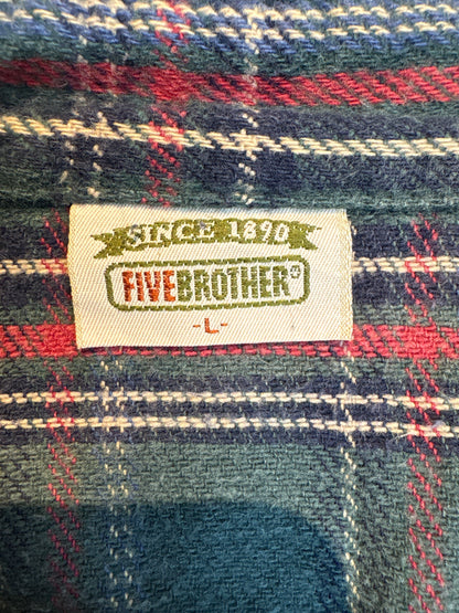 90's「FIVE BROTHER」USA製 ネルシャツ