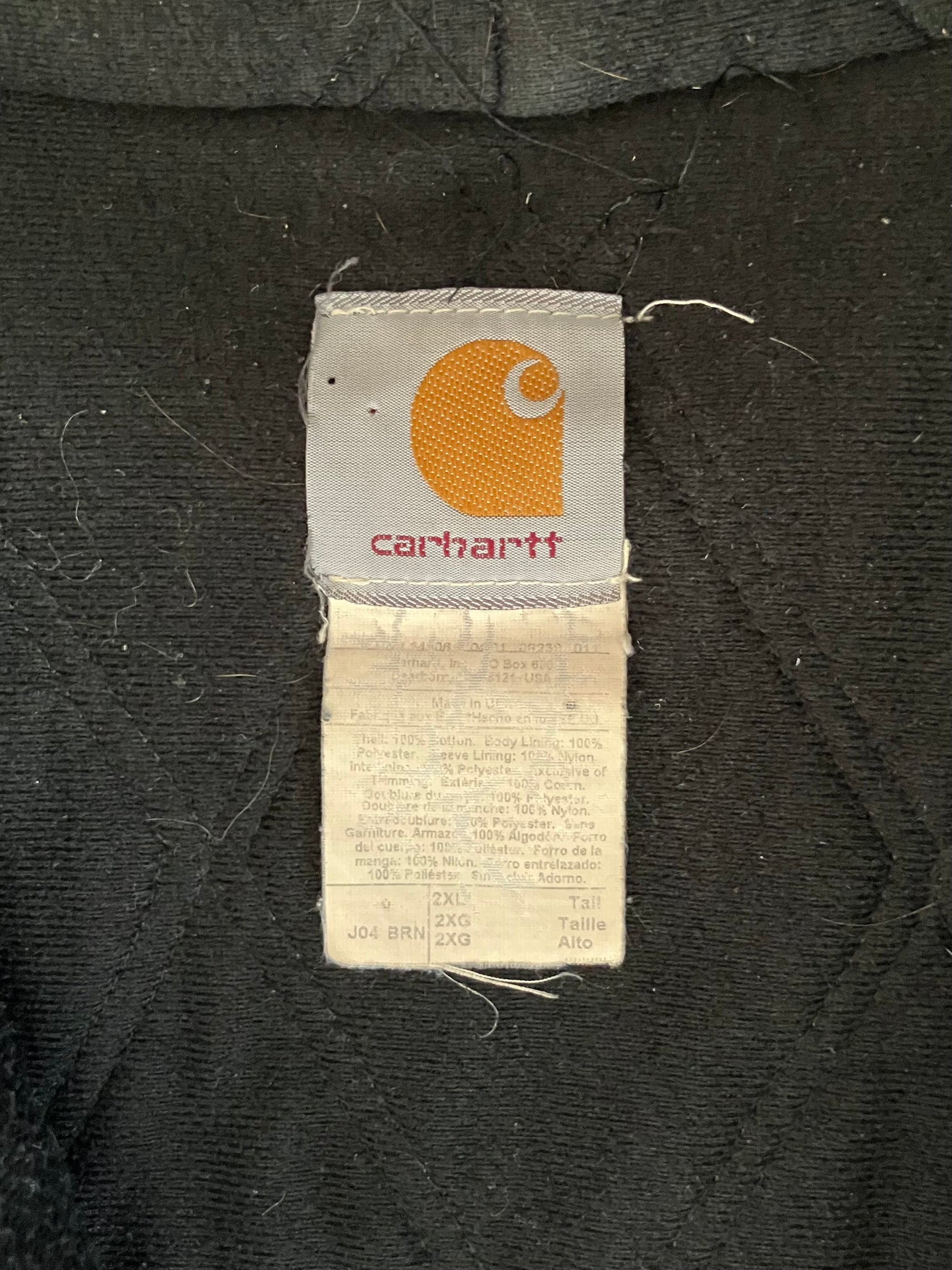 00's Carhartt「USA製」active jacket ワークフーディジャケット