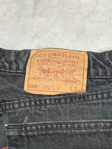 00's LEVI'S「560」ブラックデニムパンツ
