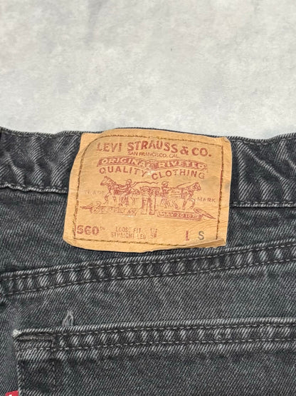 00's LEVI'S「560」ブラックデニムパンツ