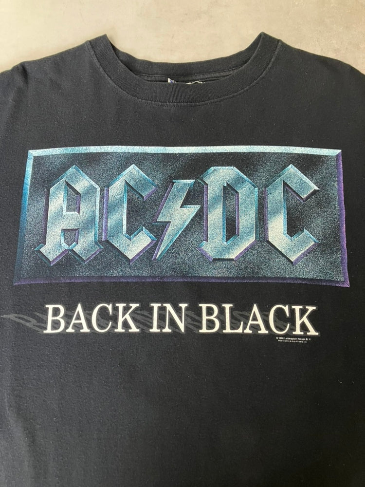 90's ACDC「Back In Black」バンドTシャツ