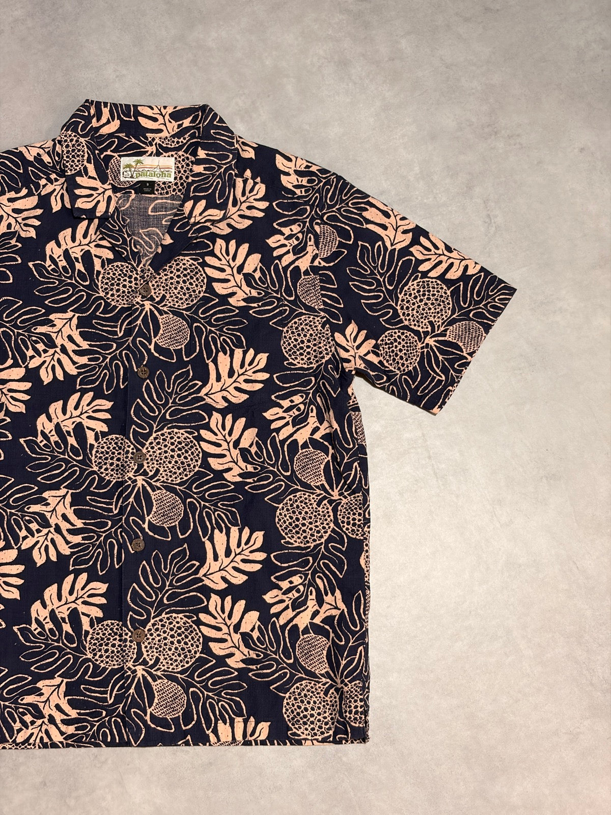 10's PATAGONIA「Pataloha」パンノキ柄　アロハシャツ