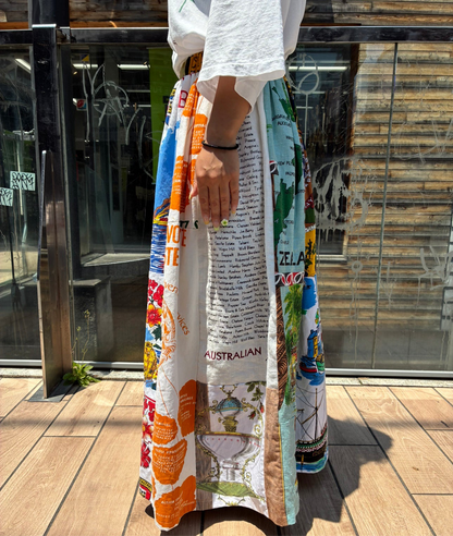 REMAKE FABRIC PRINT SKIRT