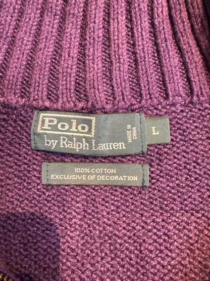 90's「RALPH LAUREN」ハーフジップニット