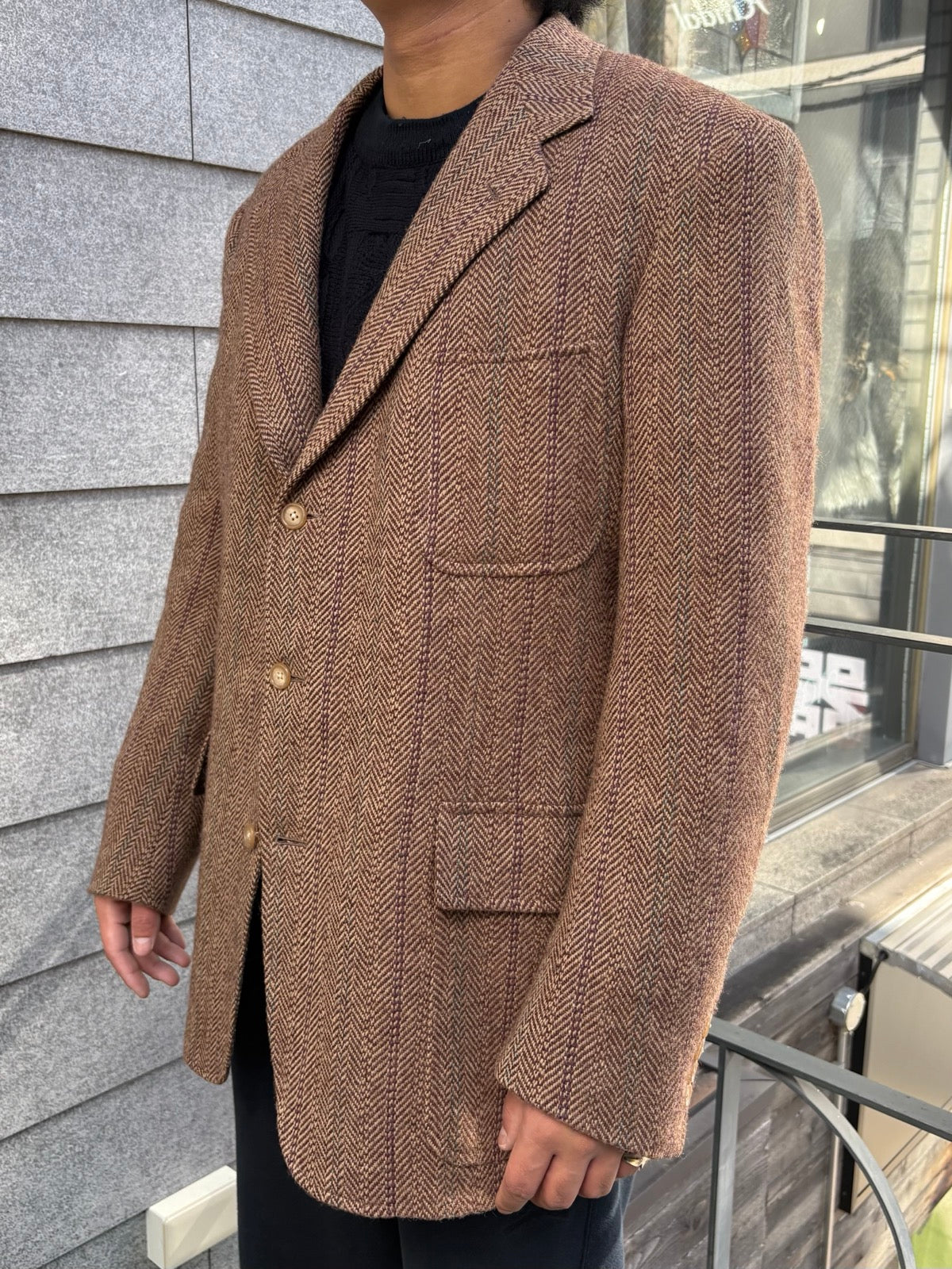 80's~90's Polo by Ralph Lauren「へリーンボーン織り」USA製 テーラードジャケット