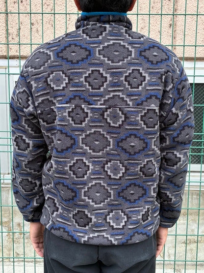 10's PATAGONIA Synchilla Snap-T「ヤナバ柄」フリースプルオーバー