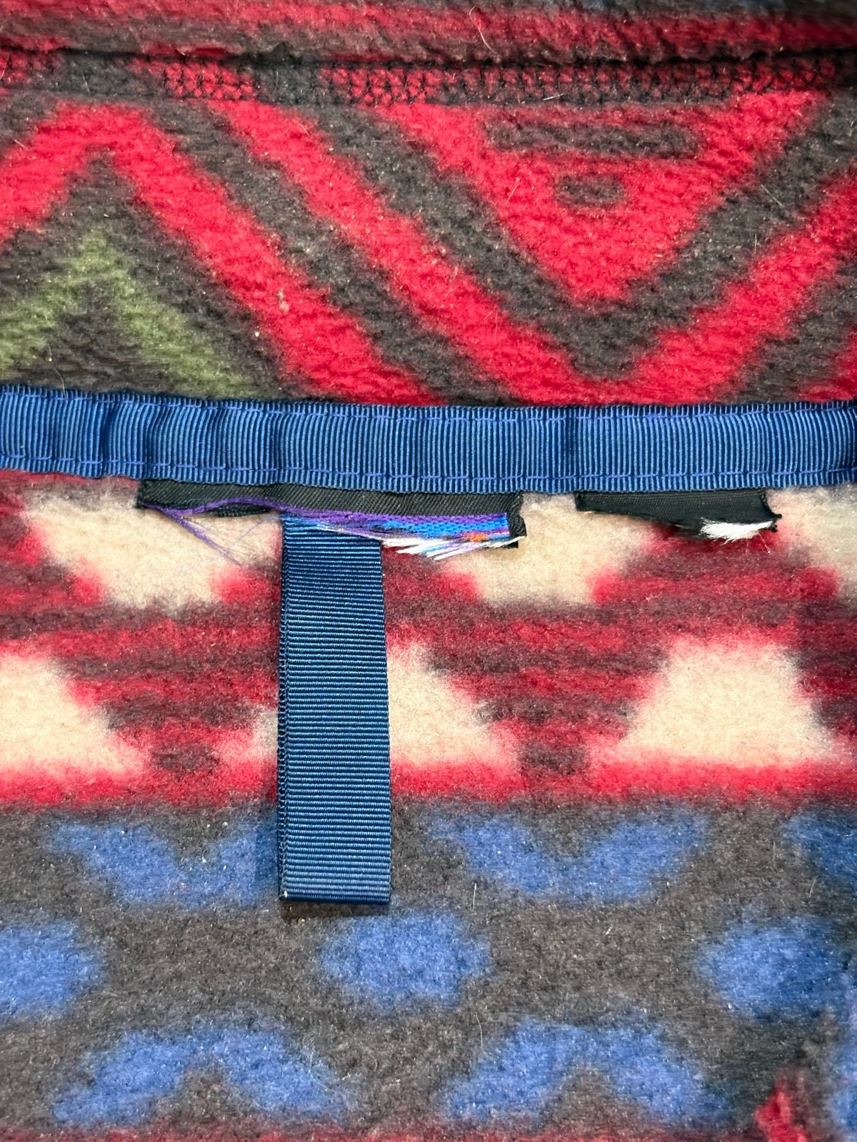 90's PATAGONIA Synchilla Snap-T「サルティーヨ柄」フリースプルオーバー