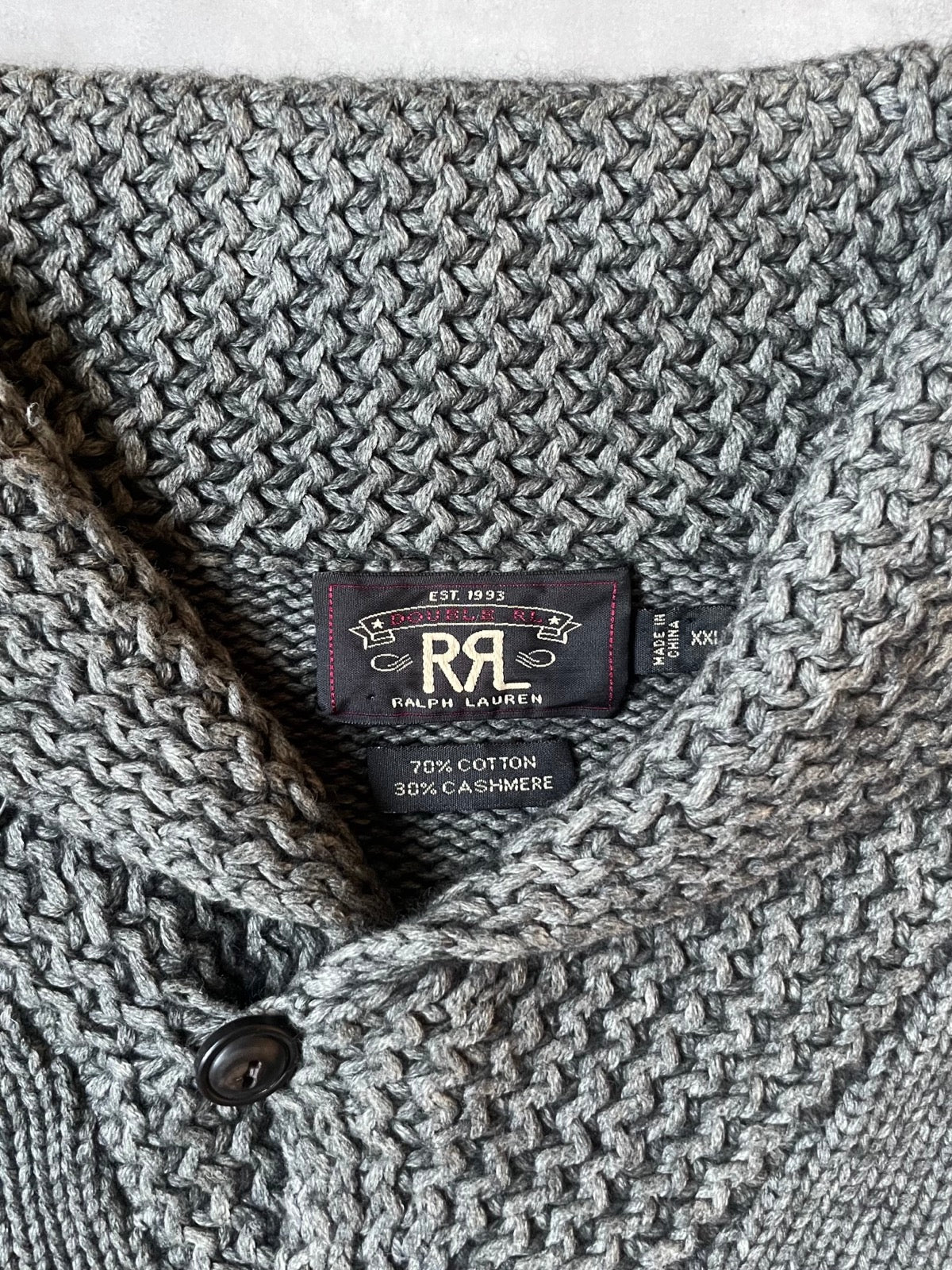 00's RRL RALPH LAUREN ショールカラーニット