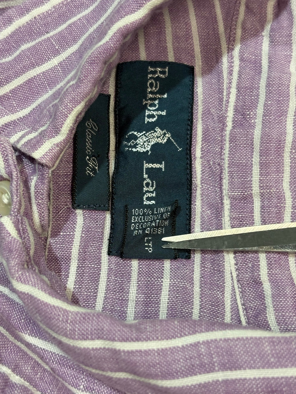 RALPH LAUREN「Classic Fit」リネンシャツ