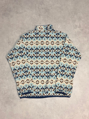 10's PATAGONIA Synchilla Snap-T「ツンドラクラスター柄」フリースプルオーバー