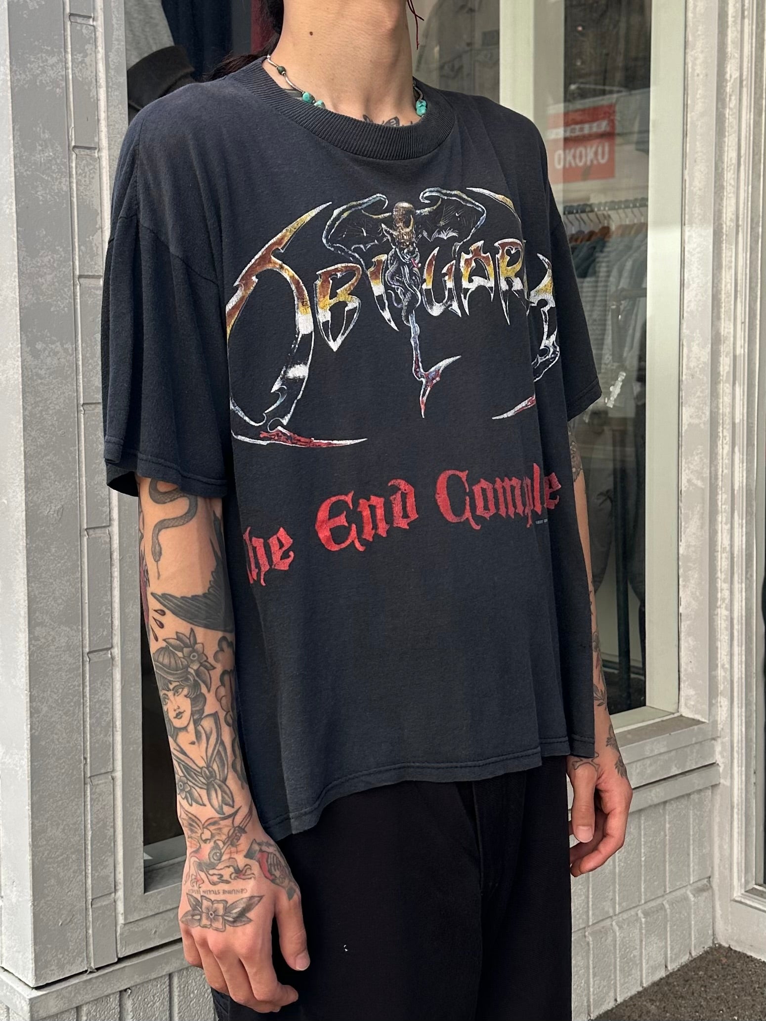 90's OBITUARY「The End Complete」バンドTシャツ