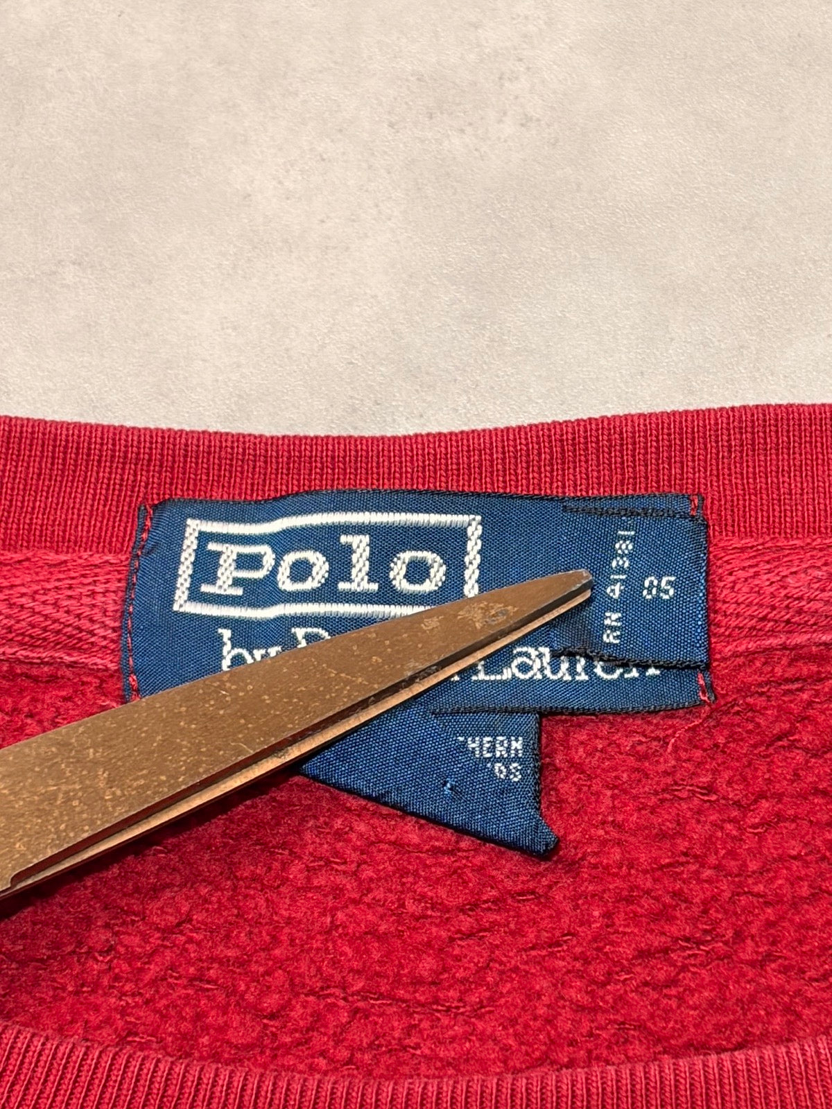 90's POLO BY RALPH LAUREN「北マリアナ諸島製」ワンポイントスウェット
