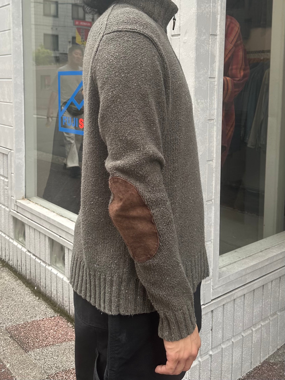 90's RALPH LAUREN ハーフジップニット　