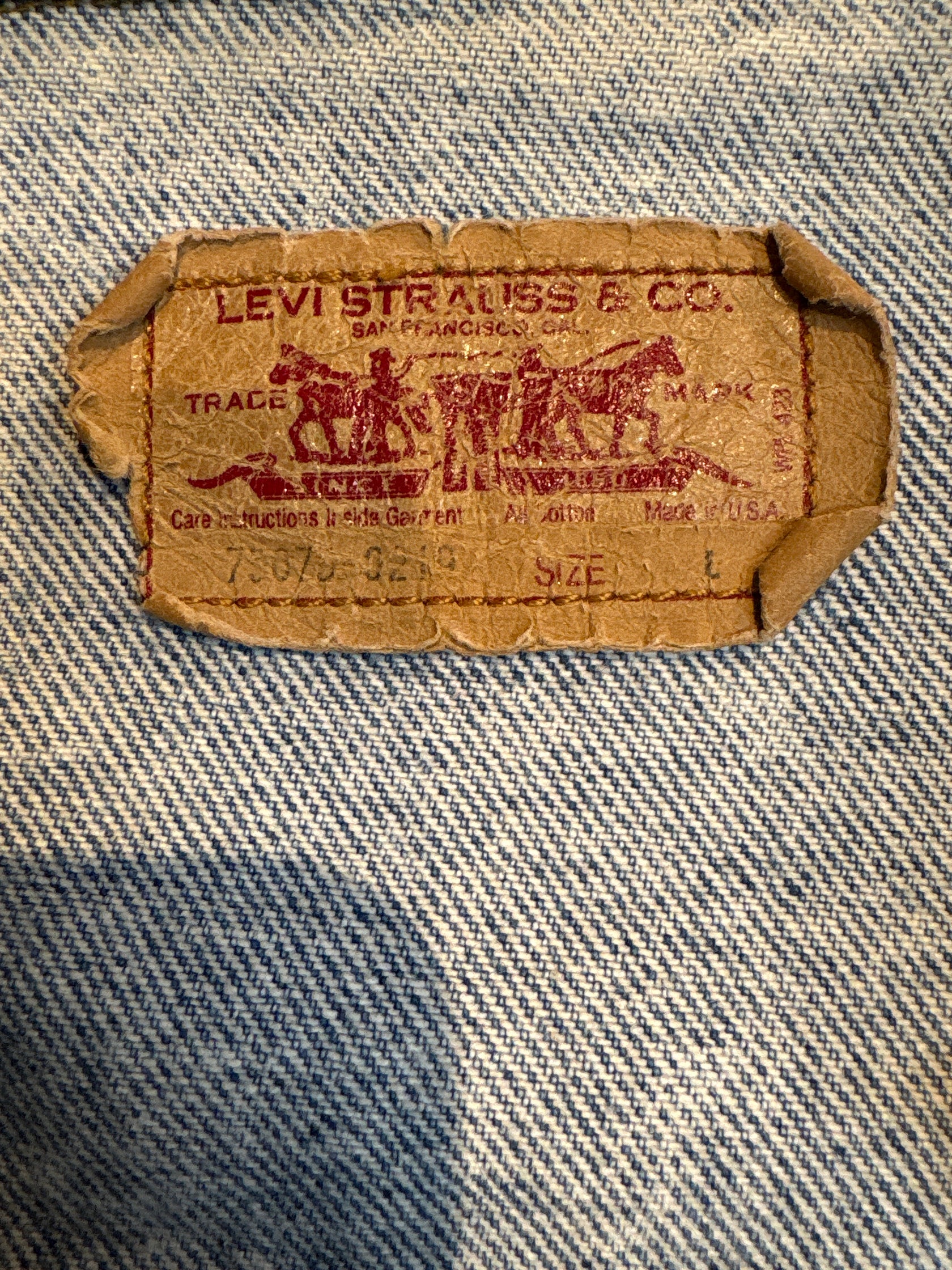 80's Levi’s「75075-0219」USA製 デニムハンティングジャケット