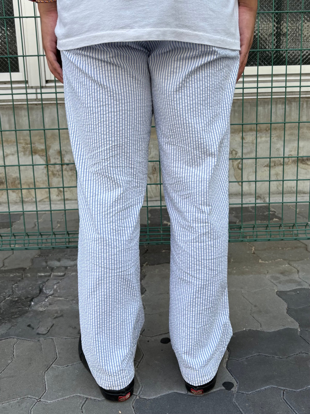 90's RALPH LAUREN「POLO GOLF」シアーサッカーストライプパンツ