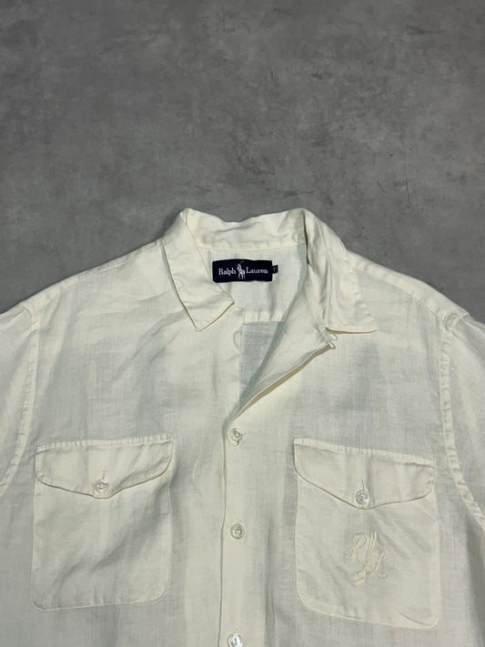 90's Ralph Lauren「IMPACT21 日本企画」リネン半袖シャツ