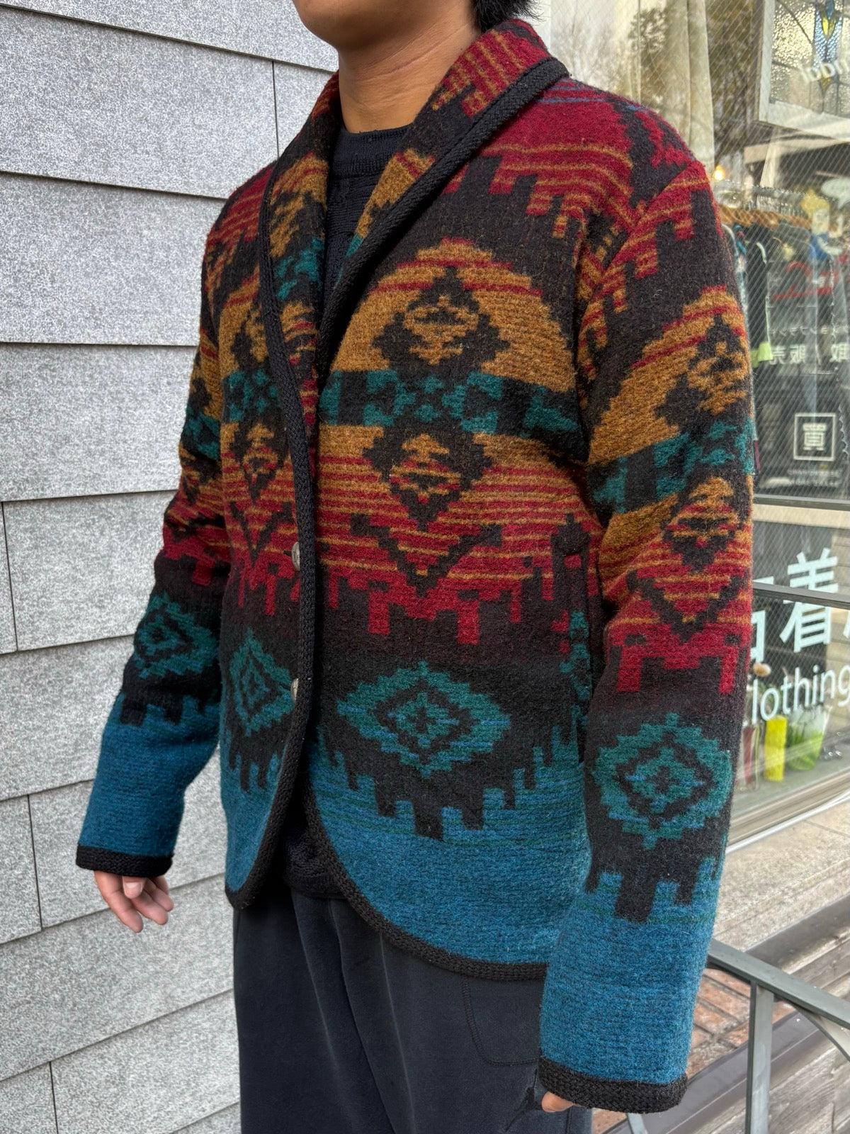 80's WoolRich「ネイティブ柄」USA製 ウールジャケット