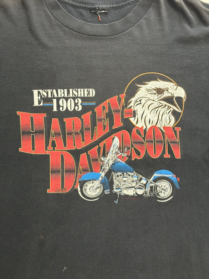 90's HALREY-DABIDSON「Eagle＆Cruiser」ハーレーTシャツ
