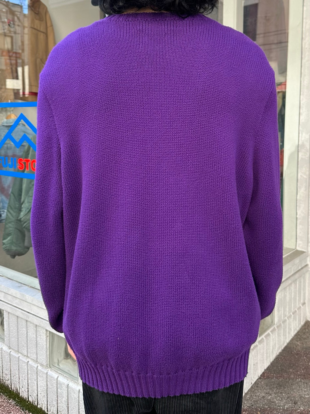 90's RALPH LAUREN ワンポイントコットンニットセーター