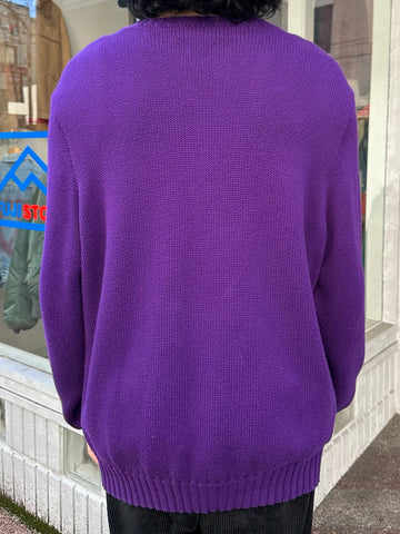 90's RALPH LAUREN ワンポイントコットンニットセーター