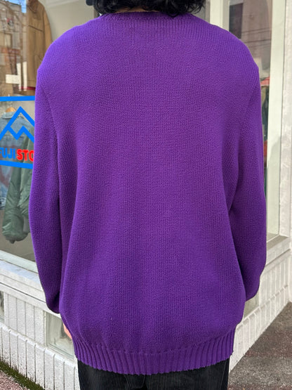 90's RALPH LAUREN ワンポイントコットンニットセーター