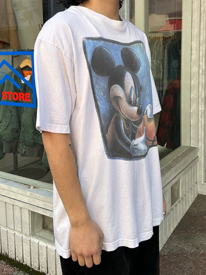 90's MICKEY MOUSE「Basketball」キャラクターTシャツ　