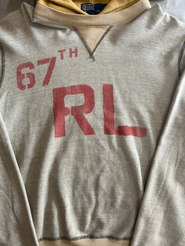90's RALPH LAUREN「67TH RL 5」前V 後付けパーカー
