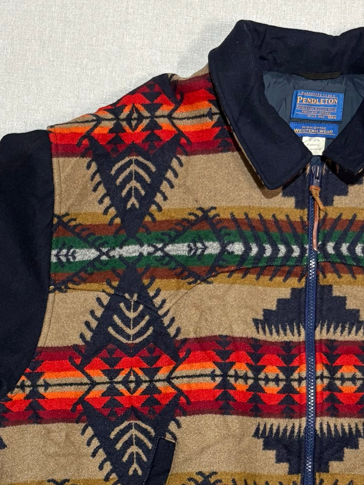 80s 90s pendleton ネイティブ柄 ウールジャケット USA製 1990s PENDLETON ネイティブ柄ウールジャケット 
