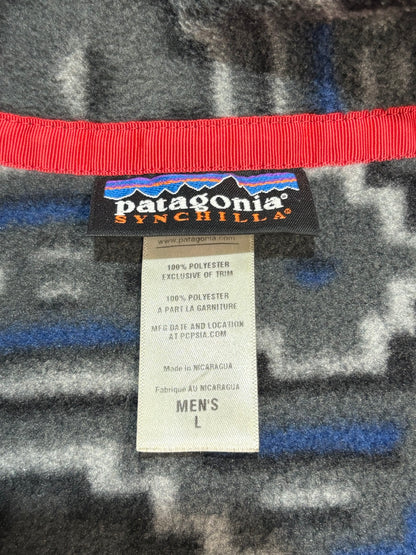 10's PATAGONIA Synchilla Snap-T「ヤナバ柄」フリースプルオーバー