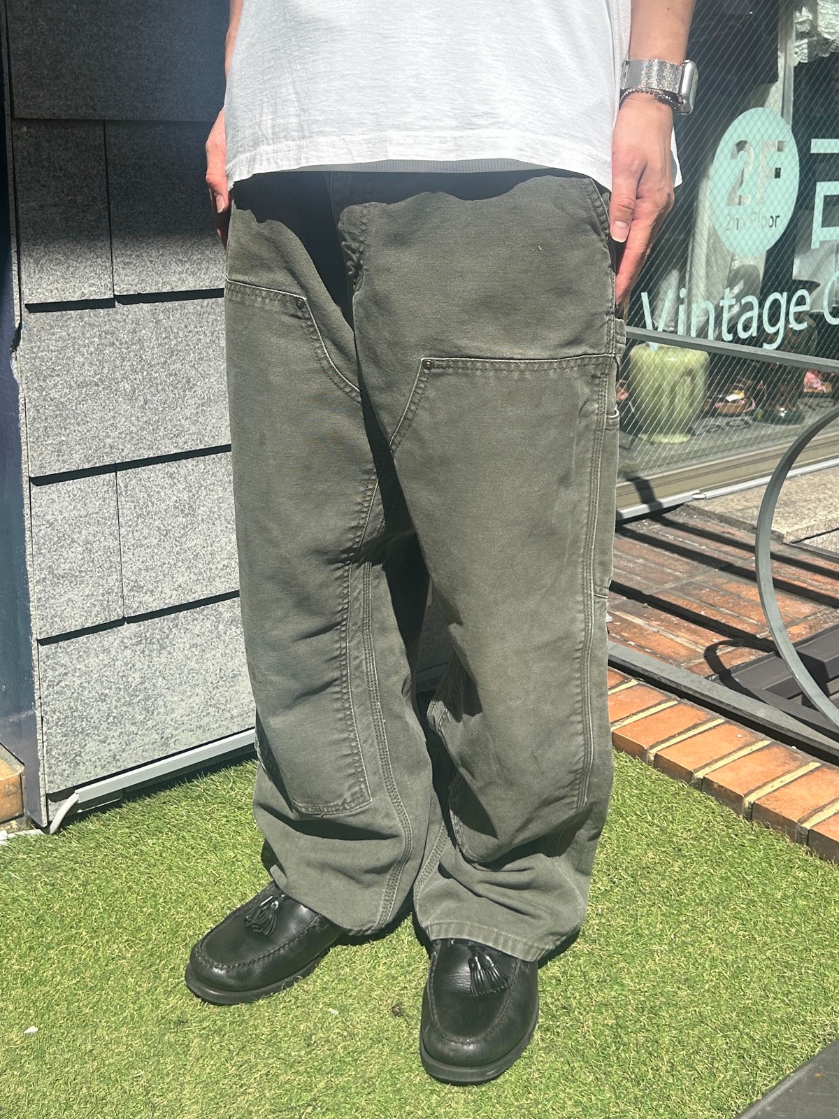 00's Carhartt「DOUBLE NKEE PANT」ワークパンツ