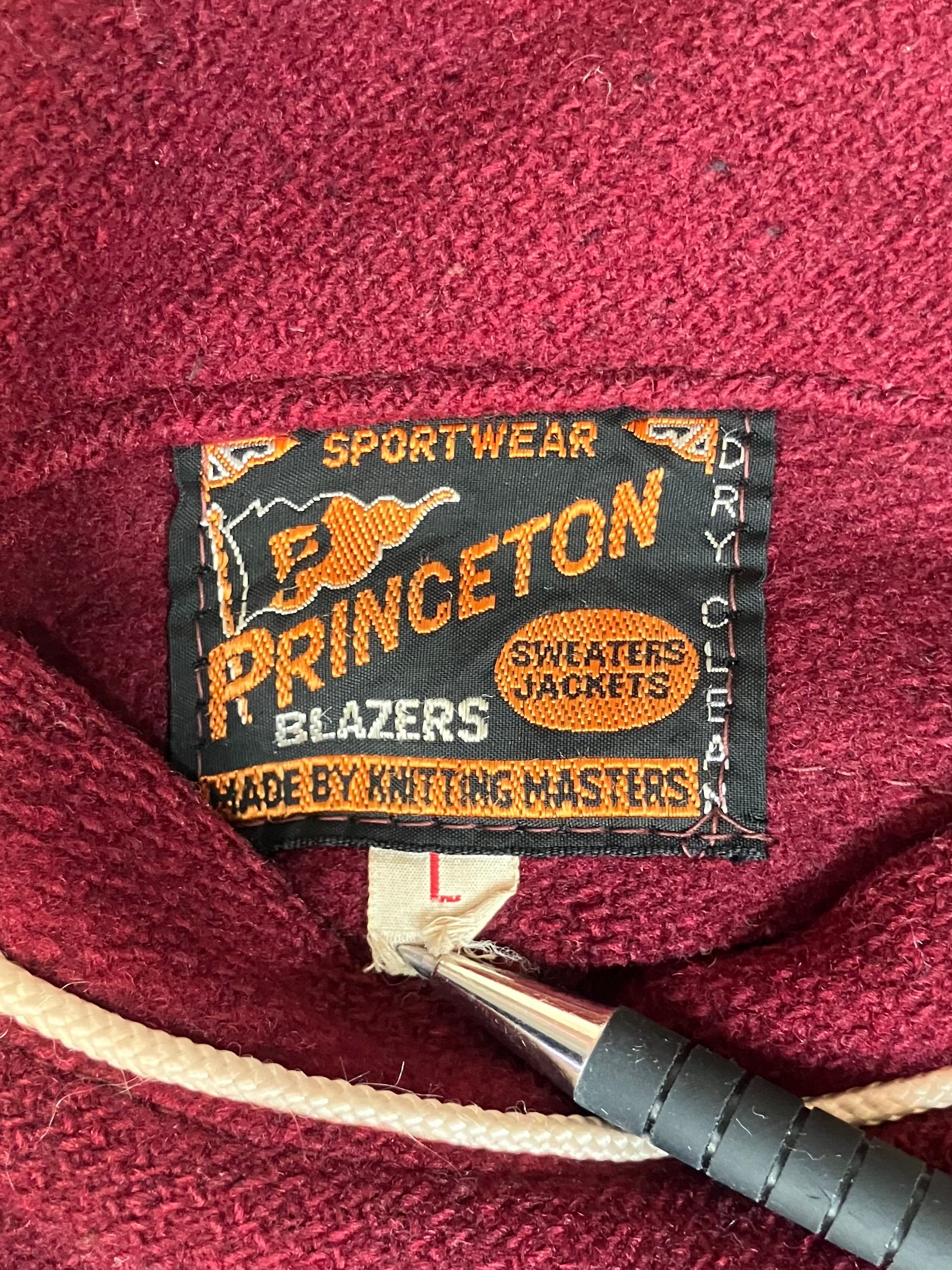 60's WOOL STAJAN「GROVE CITY COLLGE」ウールスタジャン – FUJI STORE